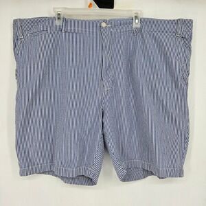 Polo Ralph Lauren Shorts Mens 48 B Chino Classic Casual Seersucker‎ Golf Striped